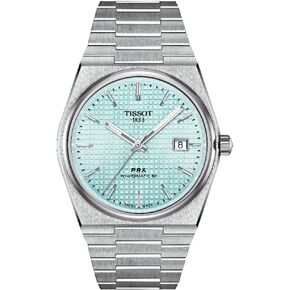 Tissot Mens PRX Powermatic 80 316L Stainless Steel case Automatic Watches, Grey, Stainless Steel, 12 (T1374071135100)