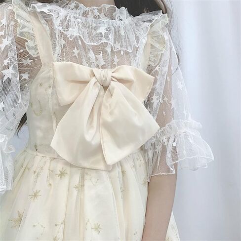 BXSM Japanese Lolita Five-Pointed Star Lace Short Sleeve Dress in Kuwait
