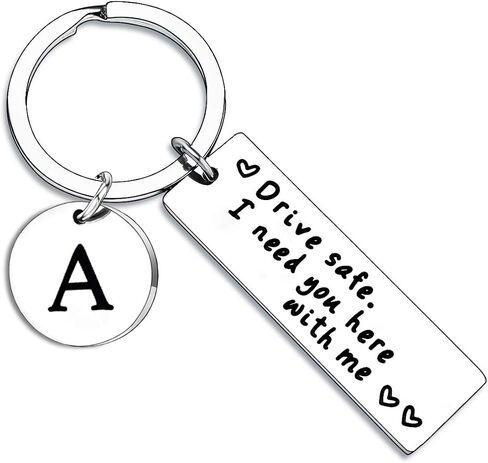 Drive Safe Keychain for Boyfriend Husband Dad Anniversary Valentines Day Gifts for Him Christmas Birthday Gifts in Kuwait