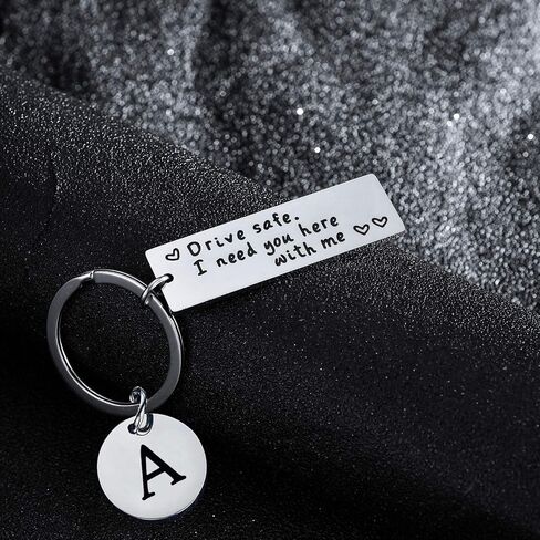 Drive Safe Keychain for Boyfriend Husband Dad Anniversary Valentines Day Gifts for Him Christmas Birthday Gifts in Kuwait
