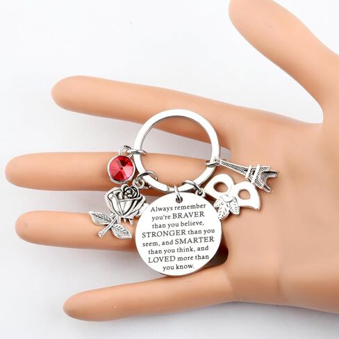 WSNANG Opera Phanto Drama Gift Phantom's Mask Pendant Keychain Musical Phantom Gift Theatre Jewelry for Musical Lover Gift in Saudi Arabia