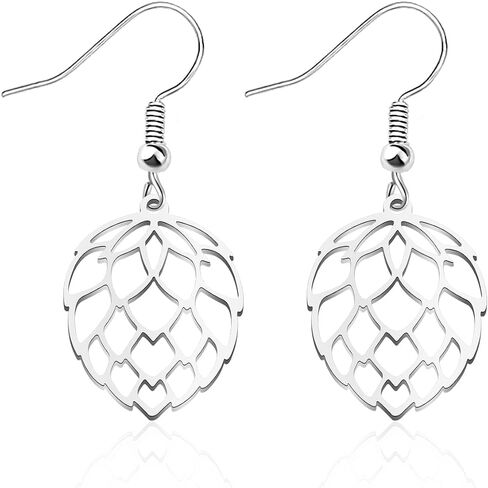 WUSUANED Hops Earrings Funny Beer Stud Earrings Beer Lover Gifts Beer Drinker Jewelry Gifts for Best Friends in Saudi Arabia