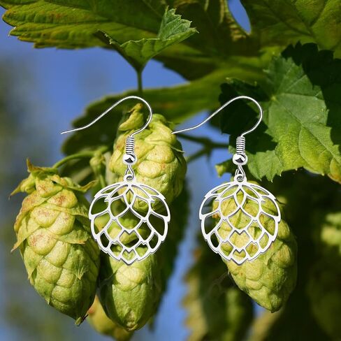 WUSUANED Hops Earrings Funny Beer Stud Earrings Beer Lover Gifts Beer Drinker Jewelry Gifts for Best Friends in Saudi Arabia