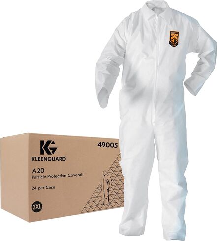 Kleenguard A20 Microforce Barrier SMS Fabric Breathable Particle Protection Coverall, Disposable in Kuwait
