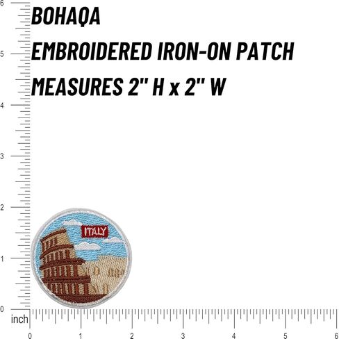 BOHAQA 2 قطعة رقعة كولوسيوم روما 2 بوصة - رقعة حديد إيطالية رائعة - يمكن كيها/خياطتها in Kuwait