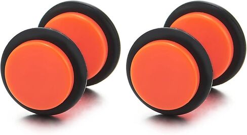 2pcs Screw Stud Earrings Men Women, Steel Cheater Fake Ear Plugs Gauges Illusion Tunnel in Saudi Arabia