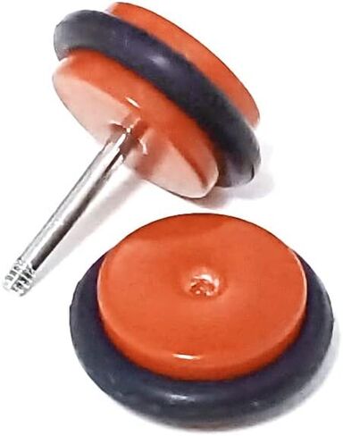 2pcs Screw Stud Earrings Men Women, Steel Cheater Fake Ear Plugs Gauges Illusion Tunnel in Saudi Arabia