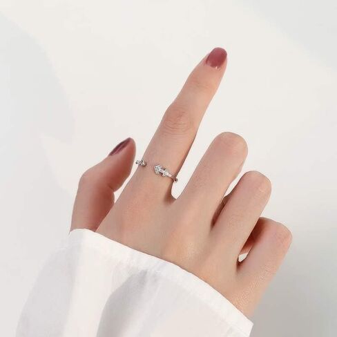 إلى الأبد الملكة 925 الفضة الاسترليني تشيكوسلوفاكيا بيان الدائري ابراج زودياك 12 كوكبة علم التنجيم خاتم قابل للتعديل للنساء فتاة عيد الحب in Kuwait