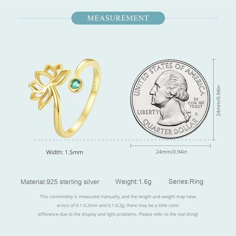 Shysnow لوتس ديزي زهرة خاتم الفضة الاسترليني للنساء حلقات ملهمة مفتوحة قابلة للتعديل أنت بلدي أشعة الشمس عباد الشمس الإقحوانات المبهرة مجوهرات هدية عيد ميلاد لصديقة المراهقين الفتيات in Kuwait