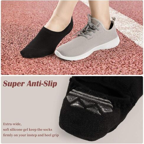 لا تظهر الجوارب النساء الكاحل الجوارب المنخفضة قطع غير مرئية عدم الانزلاق بطانة القدم للأحذية الرياضية أحذية قارب 3 إلى 6 أزواج in Kuwait
