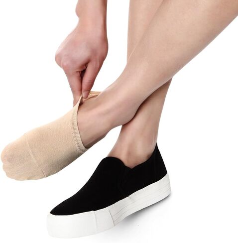 لا تظهر الجوارب النساء الكاحل الجوارب المنخفضة قطع غير مرئية عدم الانزلاق بطانة القدم للأحذية الرياضية أحذية قارب 3 إلى 6 أزواج in Kuwait