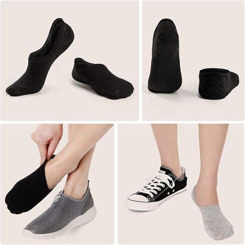 لا تظهر الجوارب النساء الكاحل الجوارب المنخفضة قطع غير مرئية عدم الانزلاق بطانة القدم للأحذية الرياضية أحذية قارب 3 إلى 6 أزواج in Kuwait