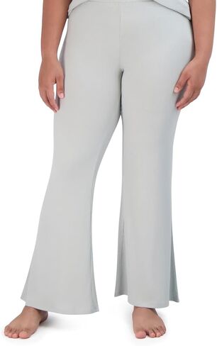 Steve Madden Women's Ribbed Flare-Leg Sleep Pants in Saudi Arabia