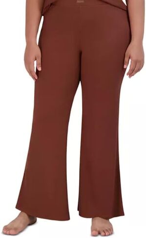 Steve Madden Women's Ribbed Flare-Leg Sleep Pants in Saudi Arabia