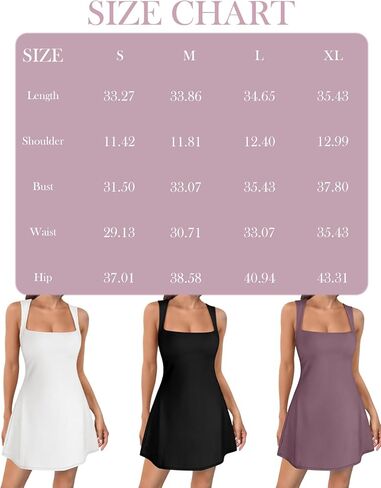 فستان نسائي قصير بياقة مربعة قابل للتمدد مع شورت مدمج in Kuwait