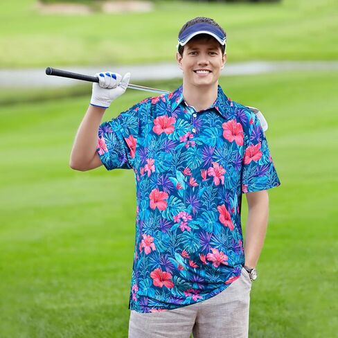 قمصان الغولف للرجال الرطوبة الجافة فتل قمصان بولو رجالية قمصان بولو للرجال قصيرة الأكمام تناسب الأداء قميص جولف رجالي in Kuwait