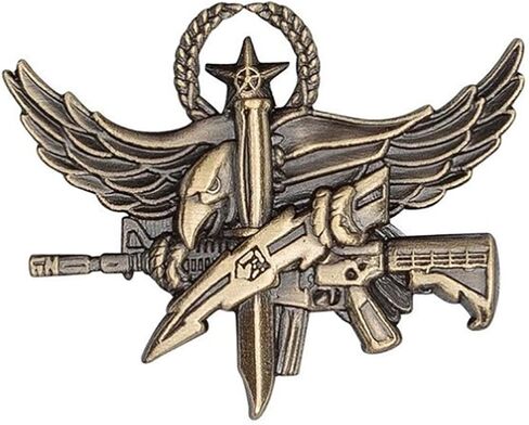 شارة مشغل SWAT من Hero's Pride، دبوس التأهيل الشامل المركزي، ظهر القابض، 1-1/2 × 1 بوصة in Kuwait