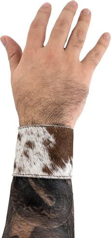 Western Leather Works, Cowboy Bracelet Handmade from Full Grain Leather - Furry in Kuwait