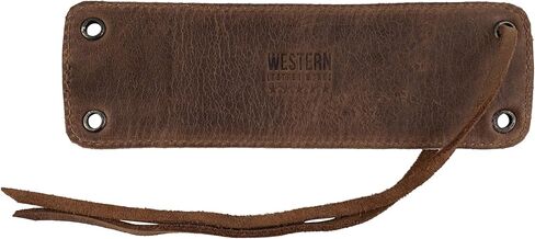 Western Leather Works, Cowboy Bracelet Handmade from Full Grain Leather - Furry in Kuwait