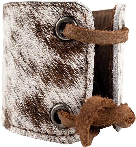 Western Leather Works, Cowboy Bracelet Handmade from Full Grain Leather - Furry in Kuwait