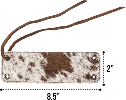 Western Leather Works, Cowboy Bracelet Handmade from Full Grain Leather - Furry in Kuwait