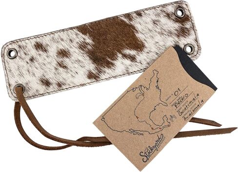 Western Leather Works, Cowboy Bracelet Handmade from Full Grain Leather - Furry in Kuwait