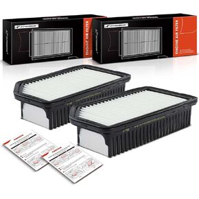 A-Premium 2-PC Engine Air Filter Compatible with Kia Soul 2010 2011, 1.6L, 2.0L, Replace# 281130U000