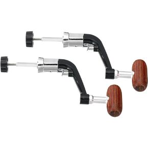 PATIKIL Fishing Reel Handle Replacement Part, Metal Crank Rock Arm Rotary Knob Wood Grip for Fishing Reel Accessories