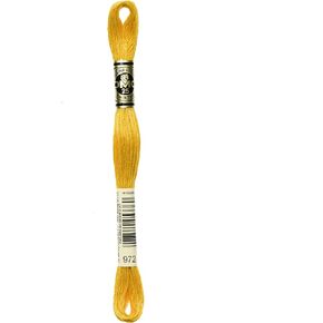 Bulk Buy: DMC Thread Six Strand Embroidery Cotton 8.7 Yards Deep Canary 117-972 (12-Pack)