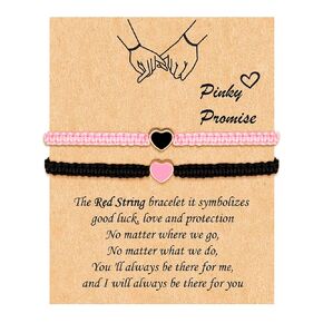 Couple Gifts for Boyfriend and Girlfriend Matching Bracelets for Couples Pinky Promise Bracelet Long Distance Couple Bracelets for Him and Her Bff Friendship Bracelets