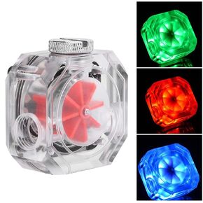 CPU Water Cooler,5V G1/4 Liquid CPU Cooler RGB CPU Water Block Water Cooling System Flow Meter Indicator Acrylic Replacement for PC Computer