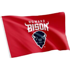Desert Cactus Howard University Flag Bison HU Flag Banners 100% Polyester Indoor Outdoor 3x5 feet Flags (Style 1)