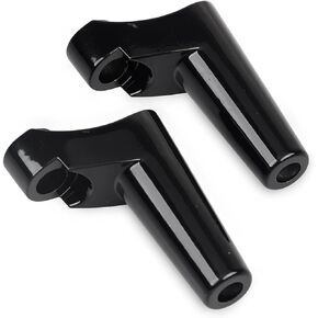 Billet Aluminum Front Turn Signal Mounts Relocation Kit Compatible With Harley Dyna Super Glide Low Rider Sportster 1200/883 Iron 883,Chrome,1 Pair