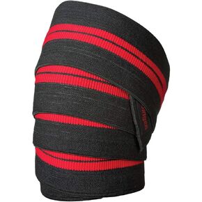 Harbinger Red Line 78-Inch Knee Wraps for Weightlifting (Pair)