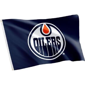 Desert Cactus Edmonton Oilers Flag NHL 100% Polyester Indoor Outdoor 3x5 feet National Hockey League Team Flags (Design #2)