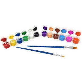 Kids Acrylic Paint Set - 12 Colors + 2 Brushes Pumpkin Paint Small Acrylic Paint Set Acrylic Paint Set for Kids Mini Paint Set Acrylic Painting for Kids Acrylic Paint for Kids Mini Kids Paint