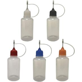 15 Pack 30ml Multi Color Caps Needle Bottle dropper bottle eliquid bottle liquid bottle squeeze bottle Steel Needle TIP Dropper Bottles in Kuwait