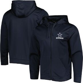 dunbrooke Men's Heathered NFL Trophy Fleece Full-Zip Hoodie