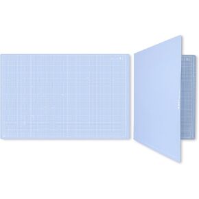 iMAT Flip Cutting Mat_Note, A1, 24" x 36", Foldable, Suitable for Crafts, Cutting Paper, Creating Large Pieces of Leather and Cloth, Sketching and Drawing, Creative Collages (Light Blue)