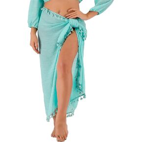 Blue Swimwear Cover Up net sarong,Sexy Fashion Beach Hand Crochet Shawl Capelet Triangle Fishnet Net Skirt.(SJJ40)