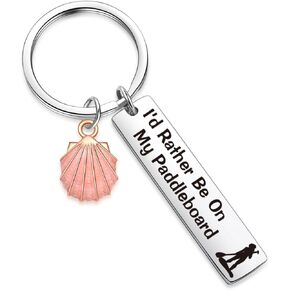 Paddleboard Lover Jewelry Surfboard Charm Keychain Paddleboarder Jewelry Paddle Board Gift