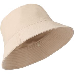 XXL Bucket Hat for Women Men, Oversize Reversible Cotton Fisherman Hats, Double Side Wear Summer Bucket Sun Hats