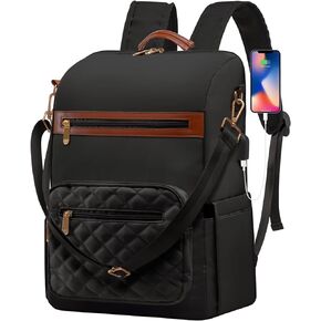 Laptop Backpack For Women And Ladies, 15.6 Inch Backpack Purse with USB Port And Shoulder, Fashion Travel Backpack, Casual Daypacks Bag Teacher Nurse Bag Work Backpack For Commute in Kuwait