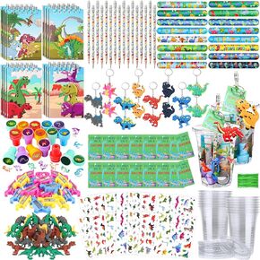 Colarr 161 Pcs Hot Pink Princess Party Favors School Stationery Set Includes Gift Cup Notebook Pencil Sharpener Eraser Keychain Stamp Slap Bracelet Sticker Card Summer Gift for Child Supplies