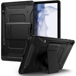 Spigen Tough Armor Pro Designed for Galaxy Tab S8 Plus Case (2022) / Galaxy Tab S7 Plus Case (2020) with S Pen Holder - Gunmetal
