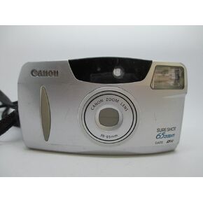 Canon Sure Shot 65 Zoom Date 35mm Point And Shoot Film Camera w/ Built-in Flash and Motor Drive (Renewed)