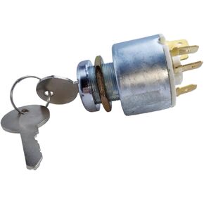 Ignition Key Starter Switch & 2 Keys for Car Tractor Trailer Boat 12V 3 Position Off-On-Ignition 31973K4183 SPB501 551508G