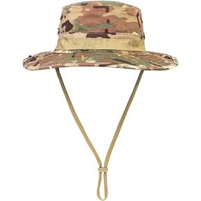 Boonie Hat Military Tactical Camo Digital Bucket Boonie Sun Hats for Men Women Outdoor Fishing Hunting Hiking Safari