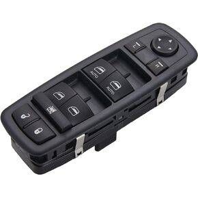 Window Master Power Switches Electric for 2009-2012 Ram 1500,Ram 2500,Ram 3500.3 PINS + 10 PINS.OE#4602863AD,4602863AC,4602863AB Driver Side Control switches(Green Light)