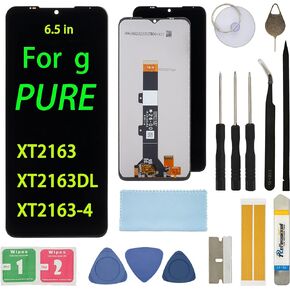 Screen Replacement for Motorola Moto G Pure XT2163 XT2163DL XT2163-4 6.5inch Assembly LCD Display Touch Screen Digitizer with Tools